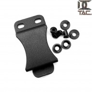 Clip da cintura regolabile per fondina NERO d.c. tactical (dctac-140-bk)