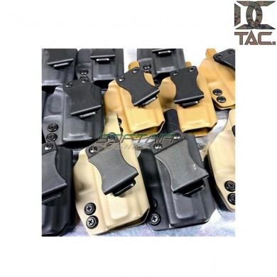 Clip da cintura regolabile per fondina NERO d.c. tactical (dctac-140-bk)