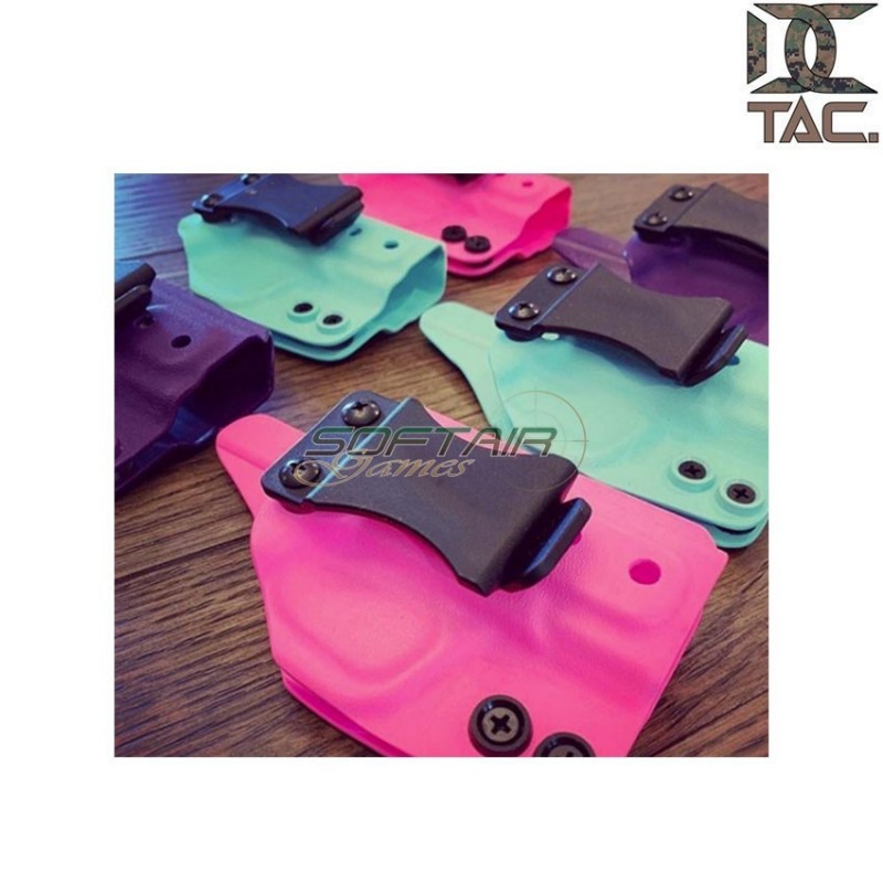 Clip da cintura regolabile per fondina NERO d.c. tactical (dctac-140-bk)