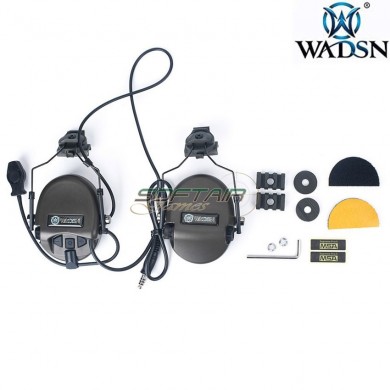 Headset basic version HI-THREAT 1 style OLIVE DRAB for helmet wadsn (wz188-od)