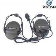 Cuffia basic version HI-THREAT 1 style TYPE 2 OLIVE DRAB per elmetto wadsn (wz173-od)