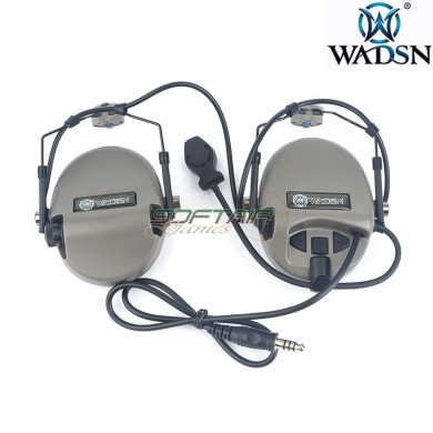 Headset basic version HI-THREAT 1 style TYPE 2 FOLIAGE GREEN for helmet wadsn (wz173-fg)