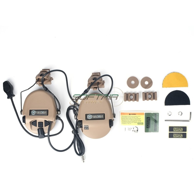 Headset basic version SORD. style DARK EARTH for helmet wadsn (wz191-de)
