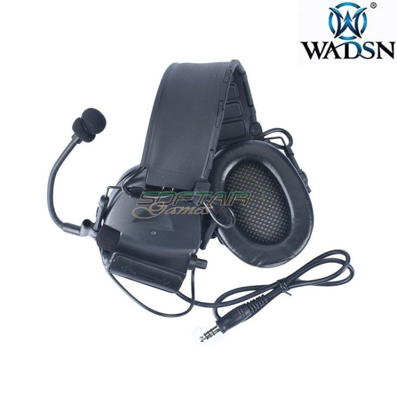 Cuffia Comt. II tactical style NERA wadsn (wz184-bk)