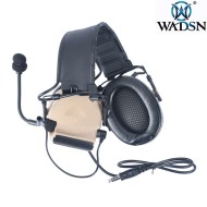 Cuffia Comt. II tactical style NERA wadsn (wz184-bk)
