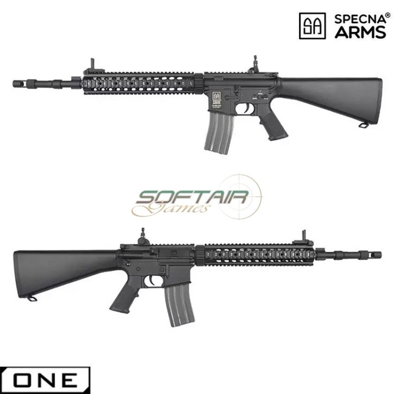 Electric rifle SA-B16 MK12 MOD I fixed stock BLACK one™ carbine replica specna arms® (spe-01-008096)