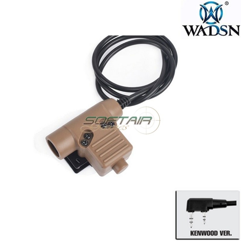 PTT u94 DARK EARTH military standard version per KENWOOD wadsn (wz113-de-ken)