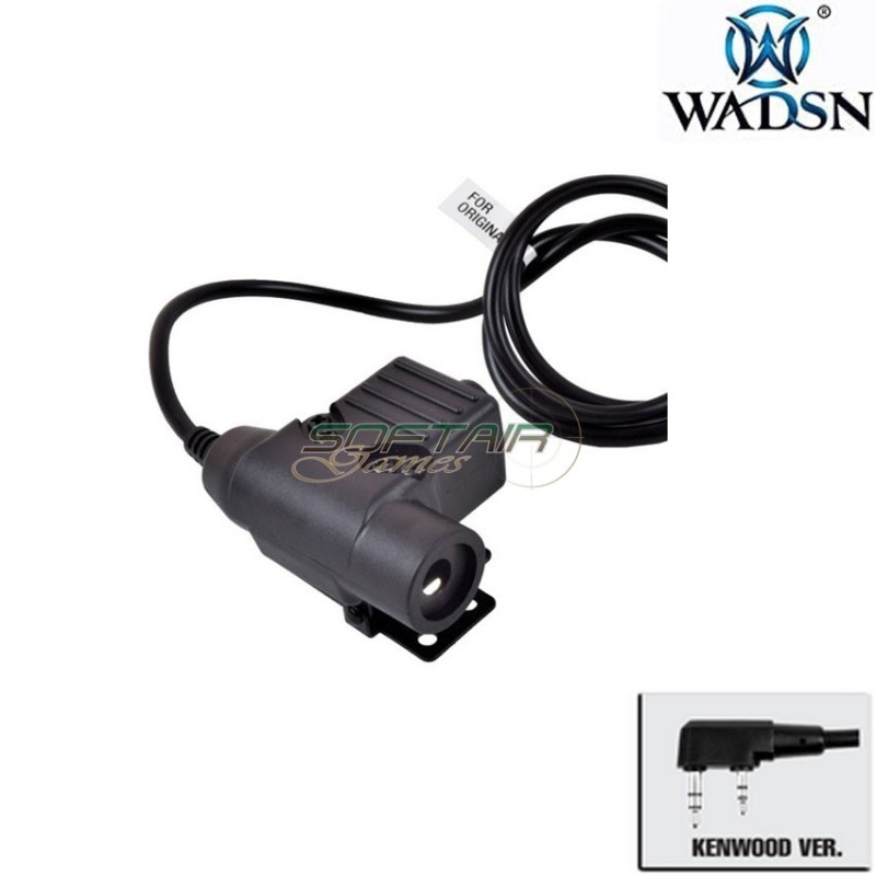 PTT u94 BLACK ORIGINAL version for KENWOOD wadsn (wc001-bk-ken)