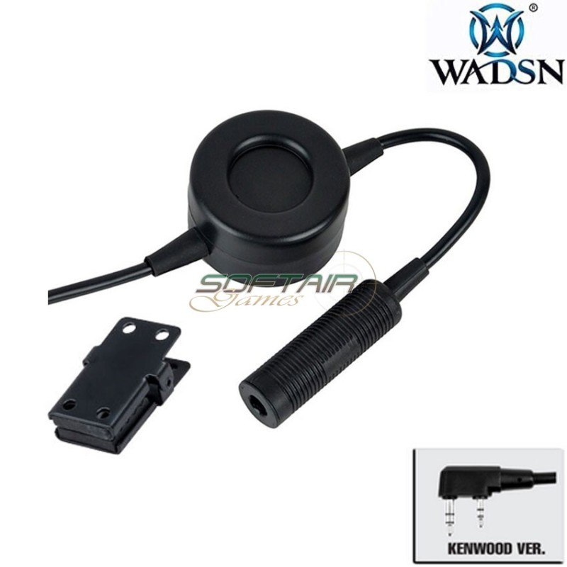 PTT TCI style BLACK ORIGINAL version for KENWOOD wadsn (wc003-bk-ken)