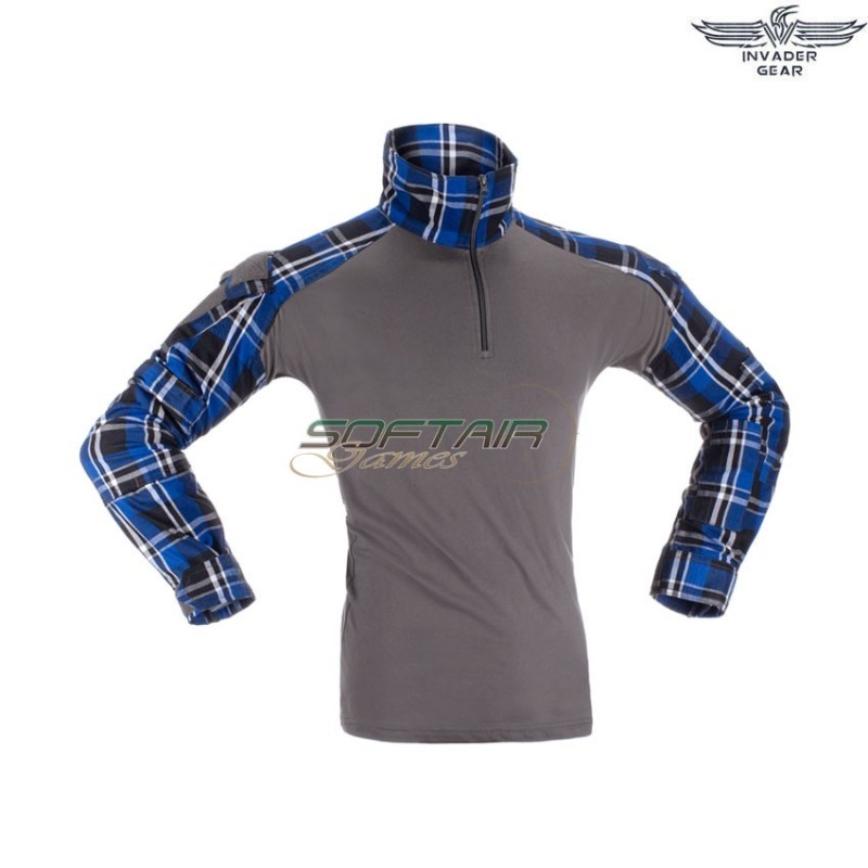 Flannel COMBAT shirt BLUE invader gear (ig-fla-bl) Flannel COMBAT shirt BLUE invader gear (ig-fla-bl)