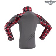 Flannel COMBAT shirt RED invader gear (ig-fla-rd)