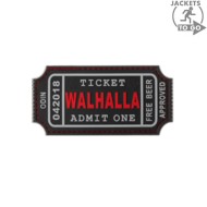Patch 3d pvc LARGE walhalla ticket jacket to go (jtg-20392)