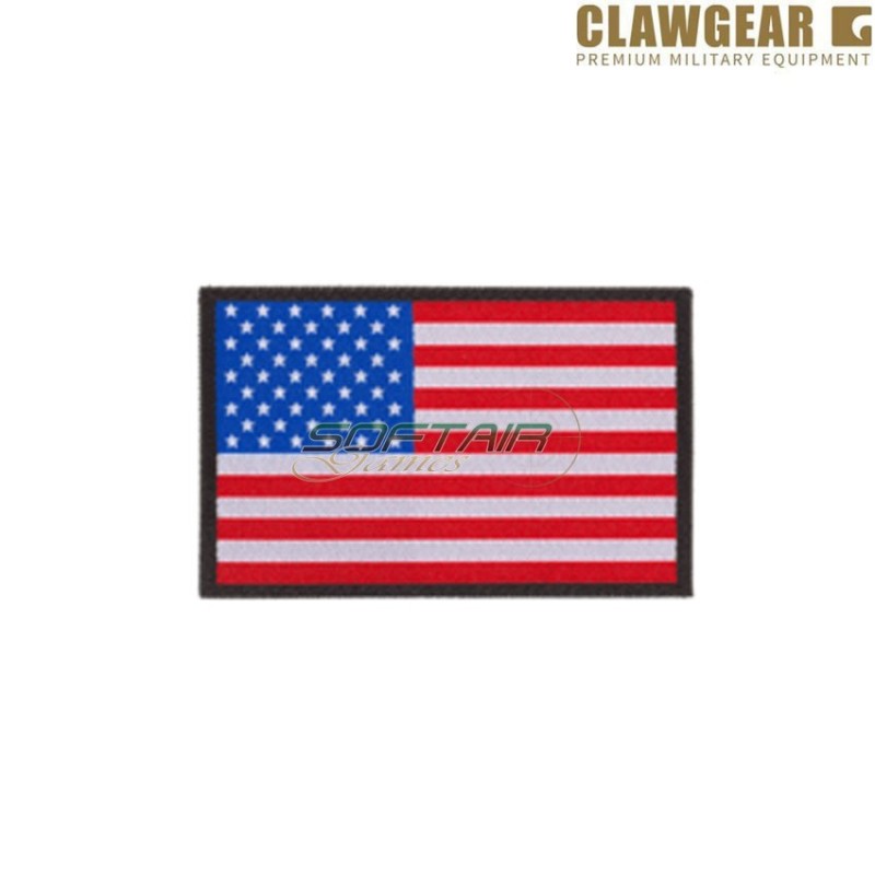Embroidered patch USA flag color claw gear (cwg-18447)