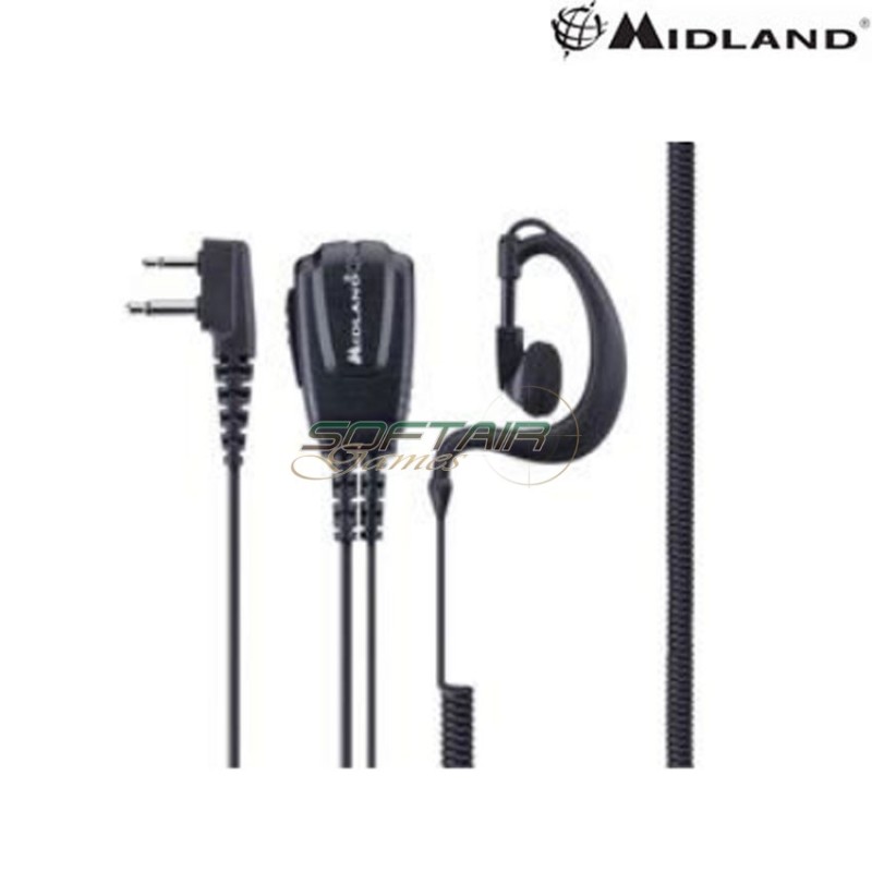 Headset microphone PTT MA21-Secure TX midland (c1543)