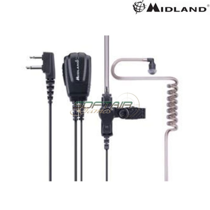 Microfono auricolare ptt MA31-Secure TX midland (c1545) Microfono auricolare ptt MA31-Secure TX midland (c1545)