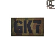 Patch INFRARED Military IR MULTICAM seal team GK7 callsign d.c. tactical (dctac-147-7-mc-ir)