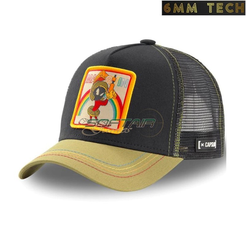 Baseball cap MARTIAN style BLACK 6MM TECH (6mmt-89-bk)