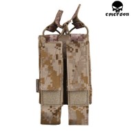 Double Fast Mag Pouch Mp7/thompson/mp40 Aor1 Emerson (cod.em6360aor1) Double Fast Mag Pouch Mp7/thompson/mp40 Aor1 Emerson (cod.em6360aor1)