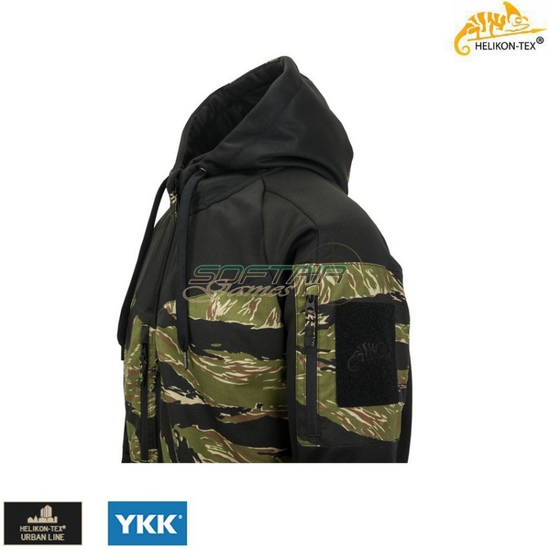 ROGUE Hoodie FullZip Black/US Woodland Helikon-tex® (ht-bl-rhf-po-0103a)