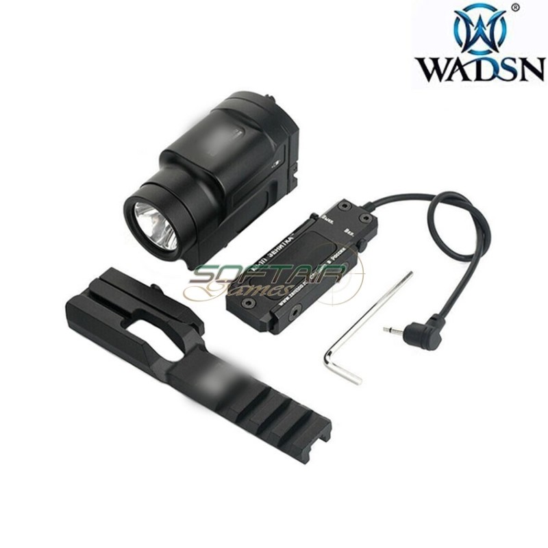 KLESCH K-2P BLACK Under Rail Flashlight w/Strobe and Remote Switch wadsn (wd04050-bk-lo) KLESCH K-2P BLACK Under Rail Flashlight w/Strobe and Remote Switch wadsn (wd04050-bk-lo)
