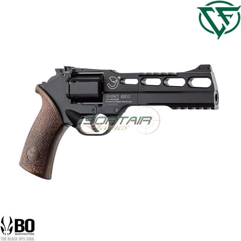 Revolver a co2 60ds 6" full metal NERO RHINO BO Chiappa Firearms (cf-444.118)