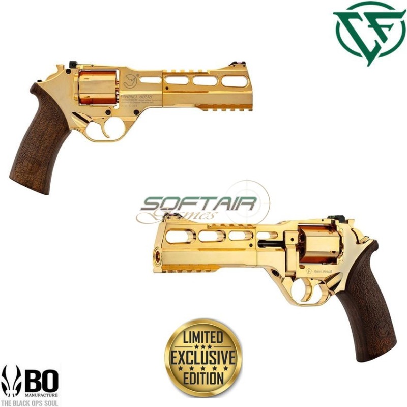 LIMITED EDITION Revolver a co2 60ds 6" full metal GOLD RHINO BO Chiappa Firearms (cf-444.128) LIMITED EDITION Revolver a co2 60ds 6" full metal GOLD RHINO BO Chiappa Firearms (cf-444.128)