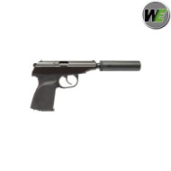Gas gbb pistol makarov pmm black c/silenziatore we (we-ma01b)