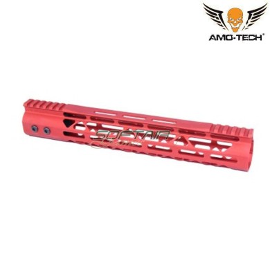 Handguard Aeg Skeletonized Gt Usa Style LC 12" Red Amo-tech® (amt-r135-rd)