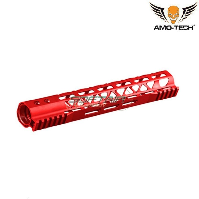 Handguard Aeg Skeletonized Gt Usa Style LC 12" Red Amo-tech® (amt-r135-rd)
