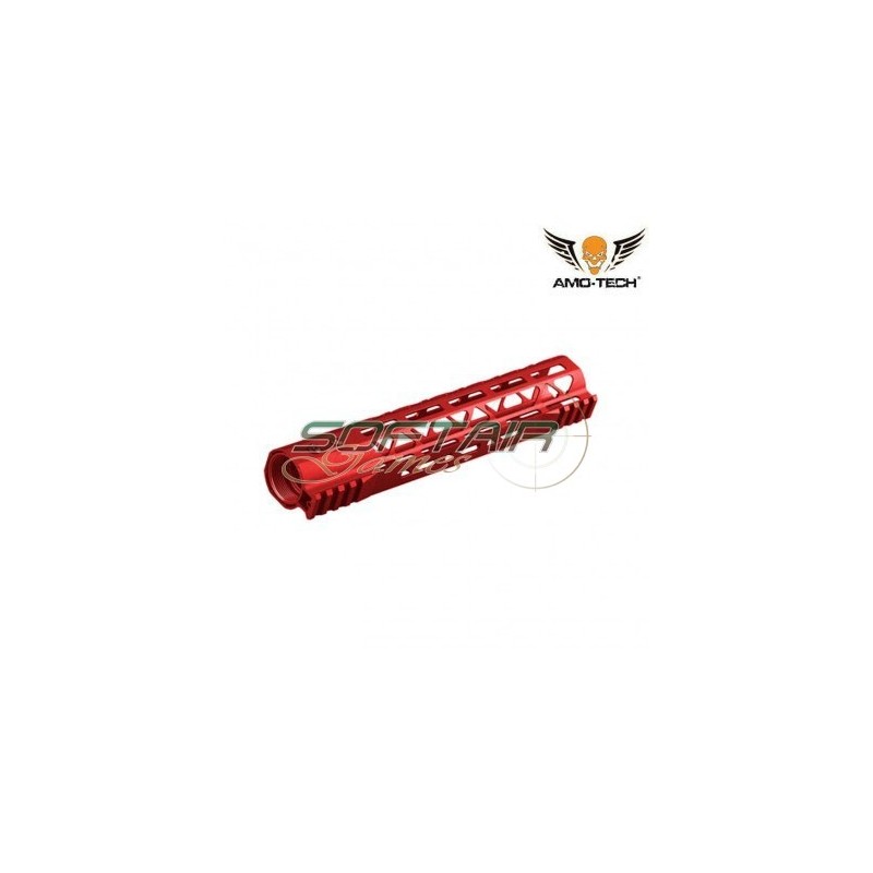 Handguard Aeg Skeletonized Gt Usa Style LC 10" Red Amo-tech® (amt-r134-rd)