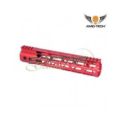 Handguard Aeg Skeletonized Gt Usa Style LC 10" Red Amo-tech® (amt-r134-rd)