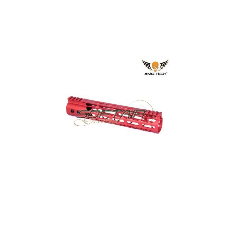 Handguard Aeg Skeletonized Gt Usa Style LC 10" Red Amo-tech® (amt-r134-rd)