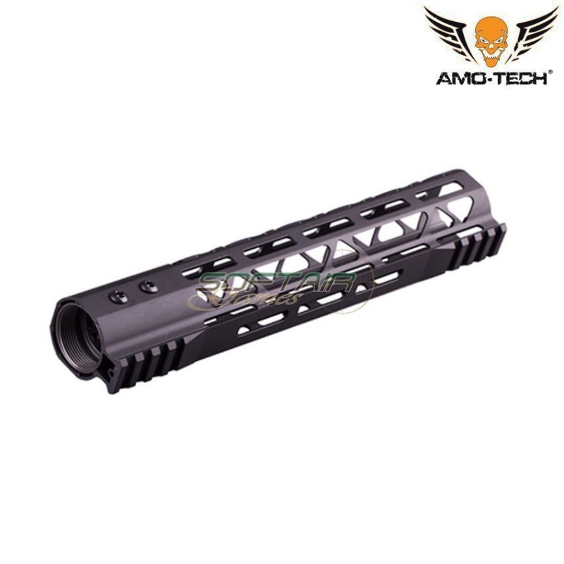 Handguard Aeg Skeletonized Gt Usa Style LC 10" Black Amo-tech® (amt-r134-bk)