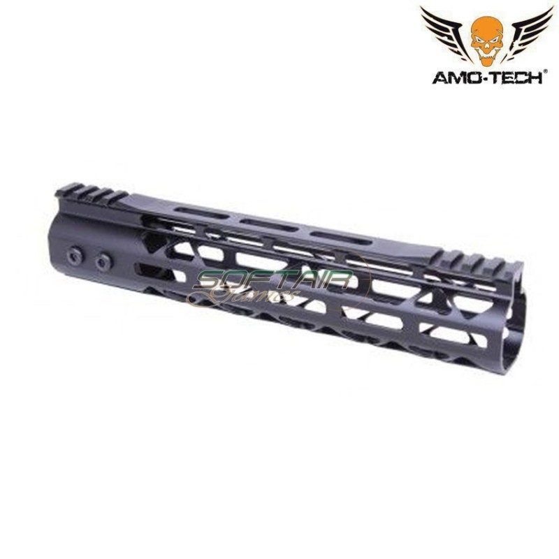 Handguard Aeg Skeletonized Gt Usa Style LC 10" Black Amo-tech® (amt-r134-bk)
