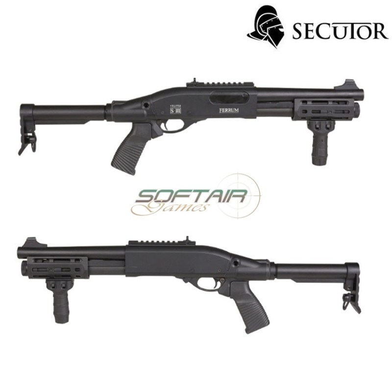 Fucile a molla pompa velites ferrum S-III NERO secutor (sr-sav0028)