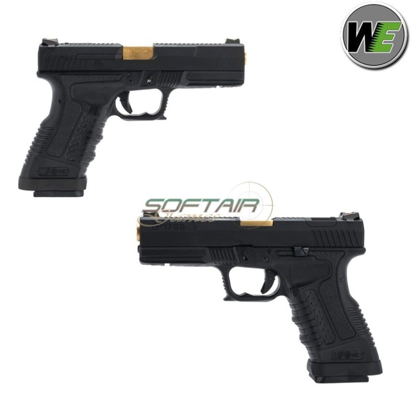 Gbb Gas Pistol Gp1799 T1 Bk/gd/bk We (we-gp1799-1/wgp-1)