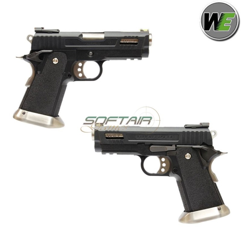 Pistola A Gas VELOCIRAPTOR Hi-capa 3.8 E Force Gen2 Black Scarellante We (we-wh7wet-1)