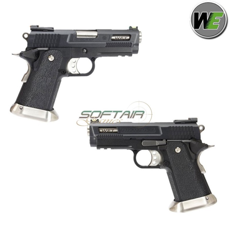 Gas Pistol BRONTOSAURUS Hi-capa 3.8 E Force Gen2 Black blowback We (we-wh7wet-2)