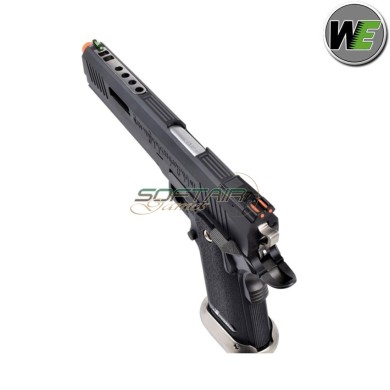 Pistola a gas i.rex hi-capa 6" black + silver barrel we (we-wh18-bksv)