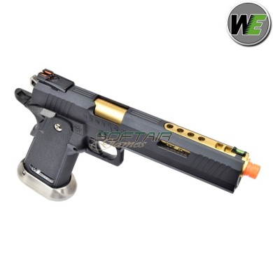 Gas pistol i.rex hi-capa 6" black + gold barrel We (we-wh18-bkgd)