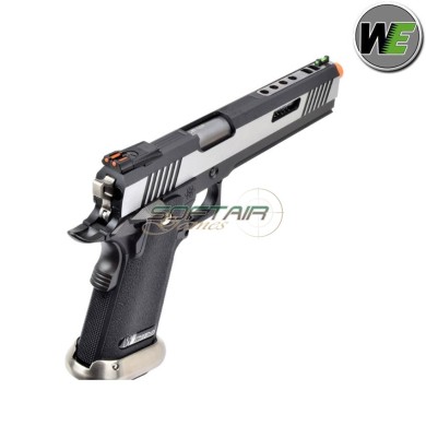 Pistola a gas i.rex hi-capa 6" silver + silver barrel we (we-wh18a2-2tsv)