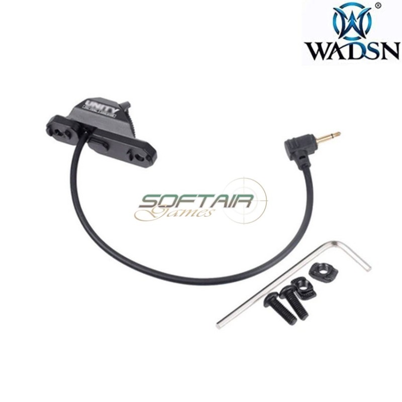 Tactical UT button LC 2.5mm plug remote switch BLACK wadsn (wd07014-bk-lo)