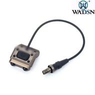 ML UT button 20mm rail 2.5mm plug tail pressure remote BLACK wadsn (wd07017-bk-lo)