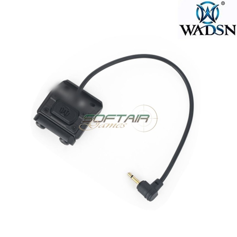 ML UT button 20mm rail 2.5mm plug tail pressure remote BLACK wadsn (wd07017-bk-lo)