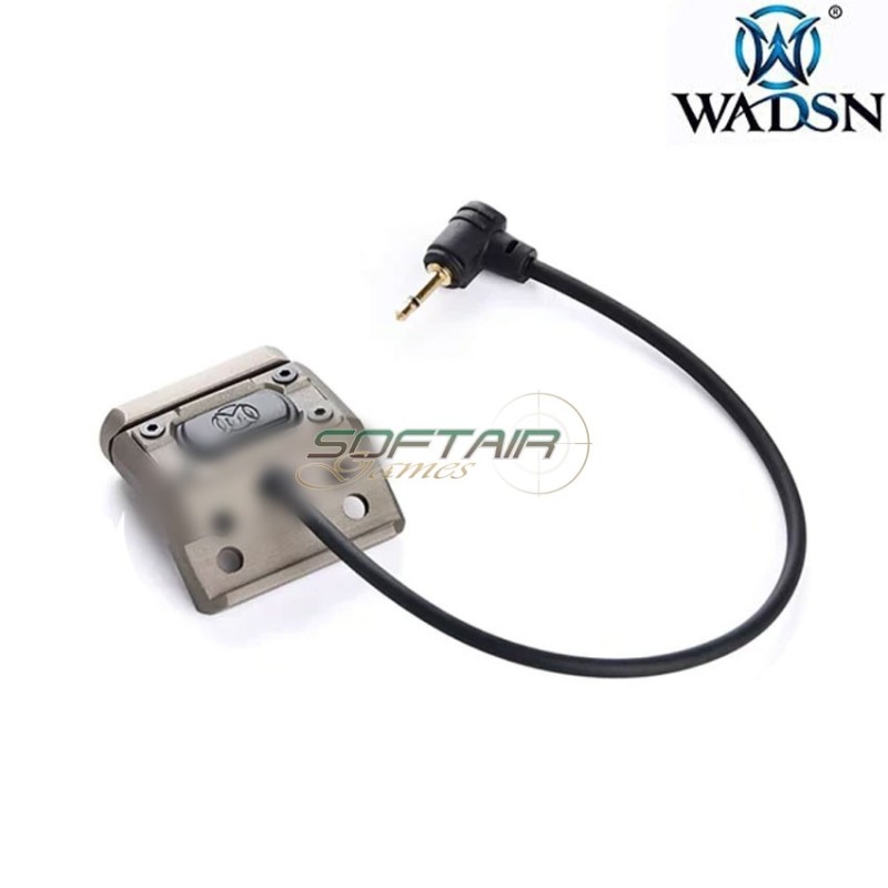 ML UT button 20mm rail 2.5mm plug tail pressure remote DARK EARTH wadsn (wd07017-de-lo)