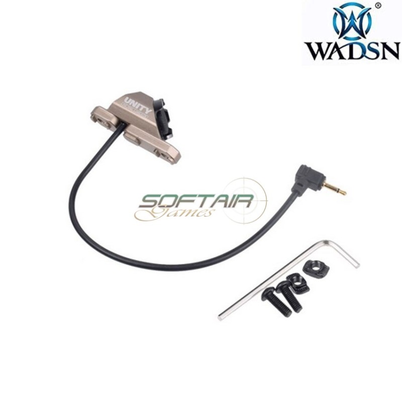Tactical UT button LC 2.5mm plug remote switch DARK EARTH wadsn (wd07014-de-lo)