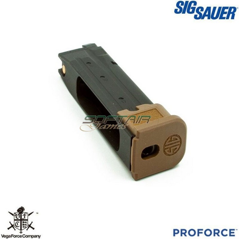 Caricatore CO2 21bb DARK EARTH per P320 M17 VFC Sig Sauer (Sigair08-Tan)
