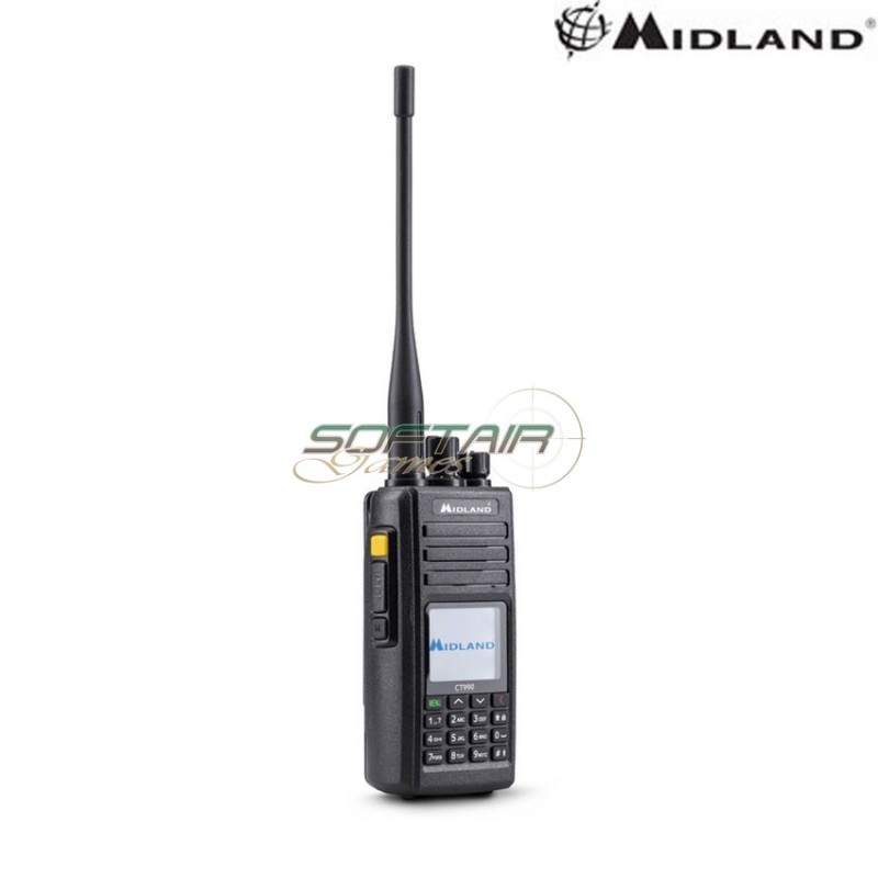 Radio Ricetrasmettitore VHF/UHF portatile 10W CT990 EB midland (c1339.01) Radio Ricetrasmettitore VHF/UHF portatile 10W CT990 EB midland (c1339.01)