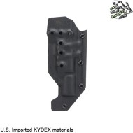 Holster quick pull TYPE 1 X300 BLACK U.S. KYDEX for GLK/VP9/PPQ/CZ frog industries® (fi-wo-gb04b)