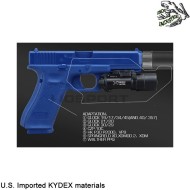 Fondina quick pull TYPE 1 X300 TAN U.S. KYDEX per GLK/VP9/PPQ/CZ frog industries® (fi-wo-gb04t)